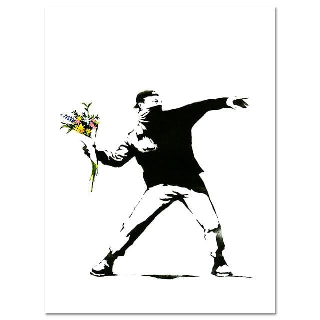 Banksy Canvas Art Print Wall Art Canvas Painting Nordic Posters And Prints Wall Pictures For Living Room Abstract Cuadros Decor