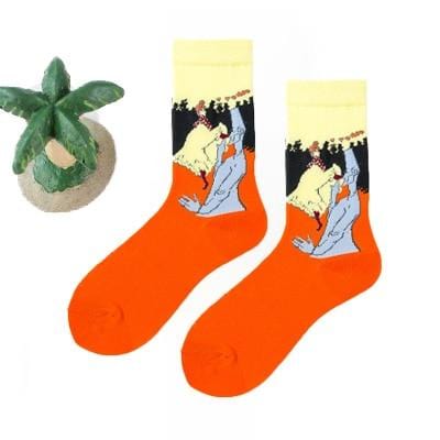 Frauen glücklich lustige Socken mit Druck Kunst süße warme Wintersocken mit Avocado Sushi Essen Baumwolle Mode Harajuku Unisex Socke 1 Paar