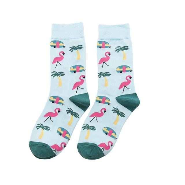 Heißer Verkauf bunte Damen Baumwolle Crew Socken lustige Banane Katze Tier Muster kreative Damen Neuheit Socken für Geschenke