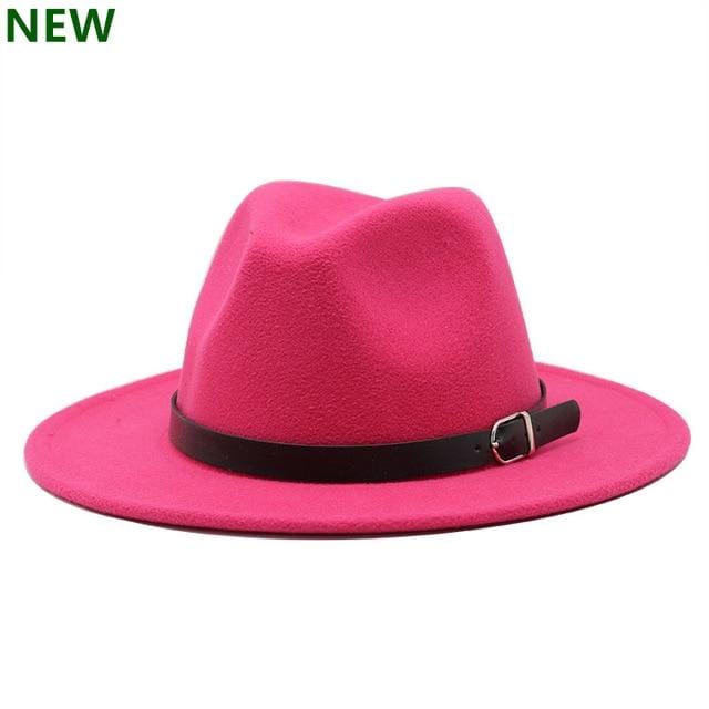 Kostenloser Versand 2019 neue Mode Männer Fedoras Damenmode Jazz Hut Sommer Frühling schwarze Wollmischung Kappe im Freien beiläufigen Hut