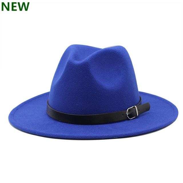 Kostenloser Versand 2019 neue Mode Männer Fedoras Damenmode Jazz Hut Sommer Frühling schwarze Wollmischung Kappe im Freien beiläufigen Hut