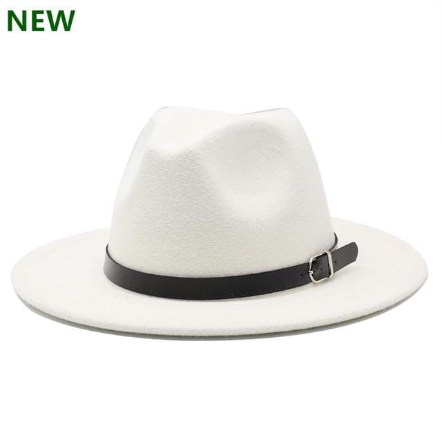 Kostenloser Versand 2019 neue Mode Männer Fedoras Damenmode Jazz Hut Sommer Frühling schwarze Wollmischung Kappe im Freien beiläufigen Hut