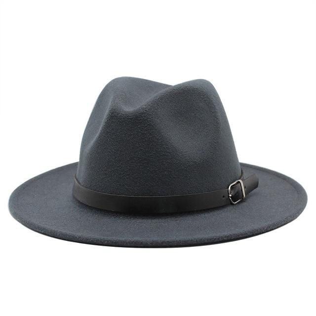 Kostenloser Versand 2019 neue Mode Männer Fedoras Damenmode Jazz Hut Sommer Frühling schwarze Wollmischung Kappe im Freien beiläufigen Hut