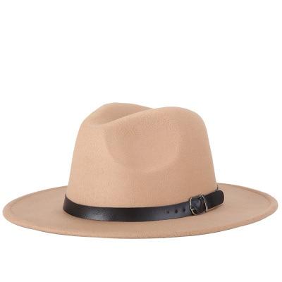 Kostenloser Versand 2019 neue Mode Männer Fedoras Damenmode Jazz Hut Sommer Frühling schwarze Wollmischung Kappe im Freien beiläufigen Hut