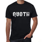 Quoth Mens Retro T Shirt Black Birthday Gift 00553 - Black / Xs - Casual