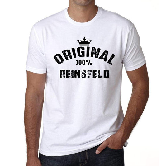 Reinsfeld 100% German City White Mens Short Sleeve Round Neck T-Shirt 00001 - Casual