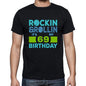 Rockin&rollin 69 Black Mens Short Sleeve Round Neck T-Shirt Gift T-Shirt 00340 - Black / S - Casual