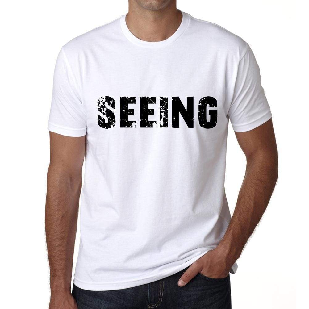 Seeing Mens T Shirt White Birthday Gift 00552 - White / Xs - Casual