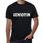 Seniorin Mens T Shirt Black Birthday Gift 00548 - Black / Xs - Casual