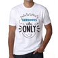 Sensuous Vibes Only White Mens Short Sleeve Round Neck T-Shirt Gift T-Shirt 00296 - White / S - Casual
