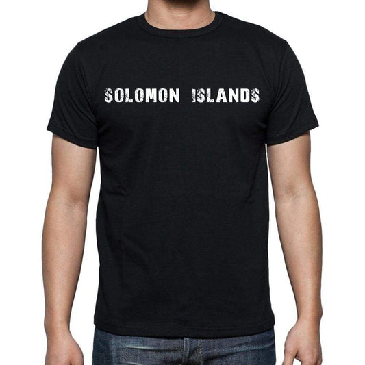 Solomon Islands T-Shirt For Men Short Sleeve Round Neck Black T Shirt For Men - T-Shirt