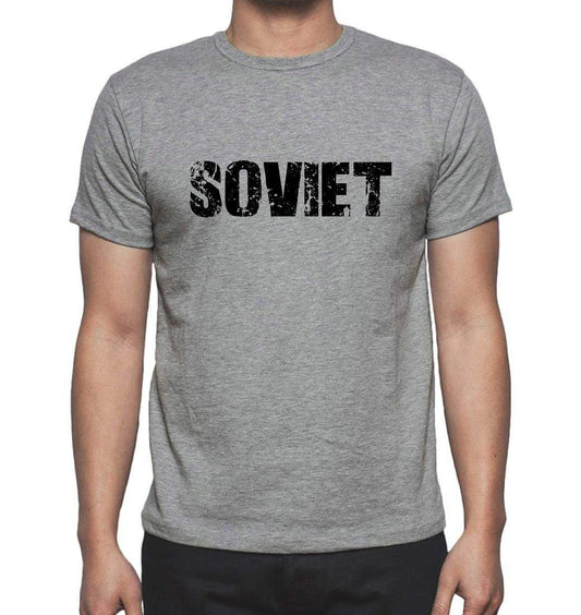 Soviet Grey Mens Short Sleeve Round Neck T-Shirt 00018 - Grey / S - Casual