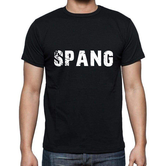 Spang Mens Short Sleeve Round Neck T-Shirt 5 Letters Black Word 00006 - Casual