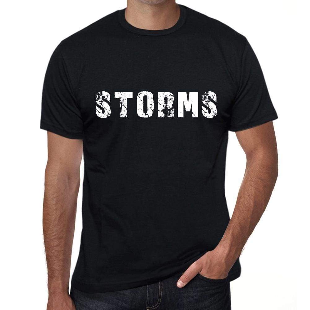 Storms Mens Vintage T Shirt Black Birthday Gift 00554 - Black / Xs - Casual
