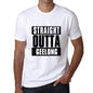 Straight Outta Geelong Mens Short Sleeve Round Neck T-Shirt 00027 - White / S - Casual