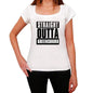 Straight Outta Greensboro Womens Short Sleeve Round Neck T-Shirt 00026 - White / Xs - Casual