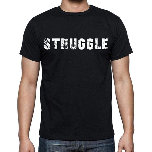 Struggle Mens Short Sleeve Round Neck T-Shirt Black T-Shirt En