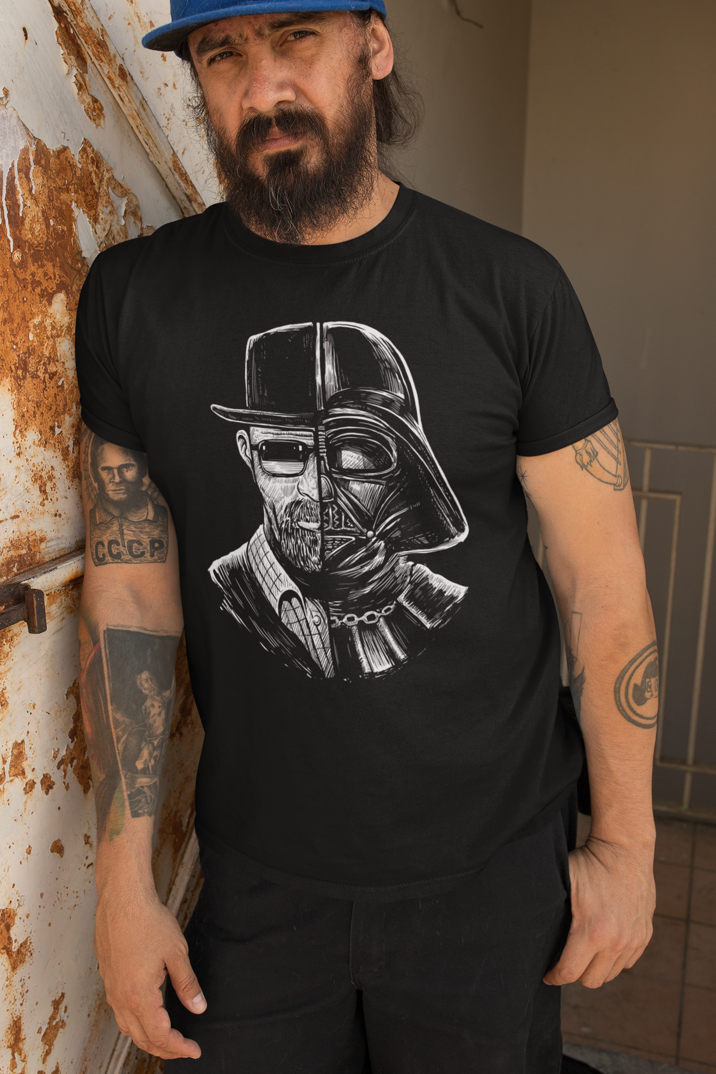 ULTRABASIC Herren-Grafik-T-Shirt Walter White und Darth Vader-Shirt für Männer