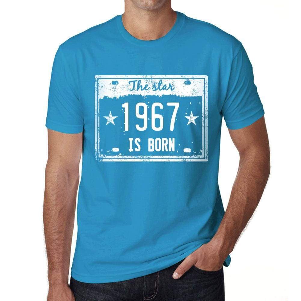 The Star 1967 Is Born Mens T-Shirt Blue Birthday Gift 00455 - Blue / Xs - Casual