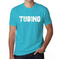 Tubing Mens Short Sleeve Round Neck T-Shirt 00020 - Blue / S - Casual