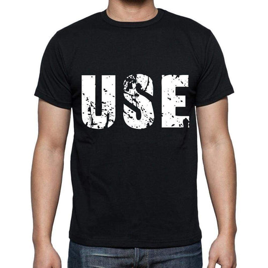 Use Men T Shirts Short Sleeve T Shirts Men Tee Shirts For Men Cotton Black 3 Letters - Casual