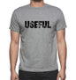 Useful Grey Mens Short Sleeve Round Neck T-Shirt 00018 - Grey / S - Casual