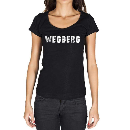 Wegberg German Cities Black Womens Short Sleeve Round Neck T-Shirt 00002 - Casual