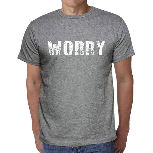 Worry Mens Short Sleeve Round Neck T-Shirt 00042 - Casual